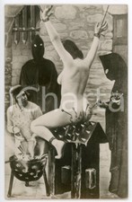 1940 ca VINTAGE EROTIC BDSM Naked woman pierced by pins *RPPC Photo 9x14 cm
