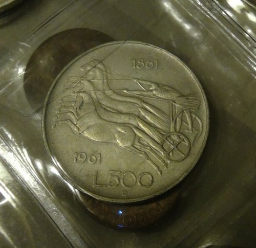 Moneta lire 500 argento - moneta,
