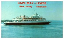 Passeggeri E Veicolo Ferry Between Nuovo Maglia E Delaware Barca Cartolina