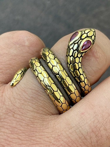 Anello serpente argento 925 - serpente,
