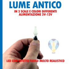 LUME ANTICO DA BANCO PRESEPI PRESEPE DIORAMA MODELLISMO CASA BAMBOLE VARI COLORI