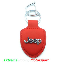 PORTACHIAVI IN ECOPELLE COLORE ROSSO LOGO METALLICO JEEP
