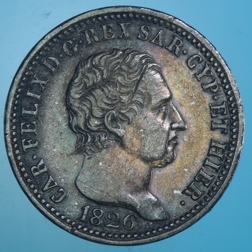 Carlo felice lira 1826 torino - felice,