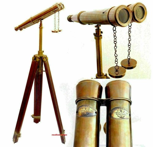 Binocolo ottone antico - binocolo,