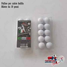 PALLINE PER CALCIO BALILLA ROBERTO SPORT STANDARD BIANCA BLISTER 10 PZ. (RS1833)