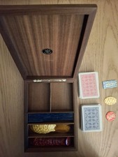 Cassetta di Legno Carte Poker
