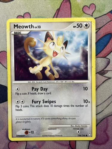 Meowth 106 146 pokémon - -,