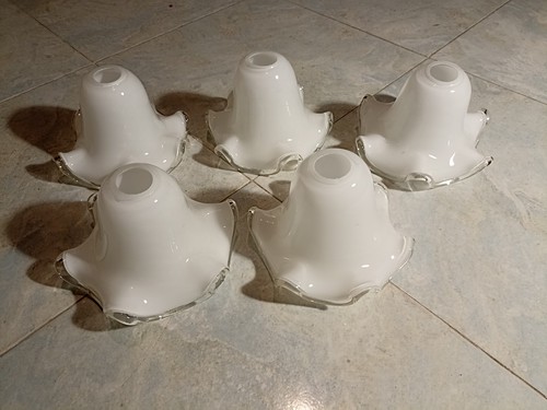 Paralumi vetro opalino - opalino, vintage