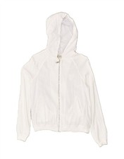 TWIN-SET Felpa con cappuccio e zip bambina 15-16 anni cotone bianco VR18