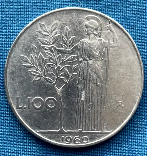 Moneta 100 lire 1960 dea - moneta,