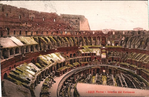 Roma interno del colosseo - del,