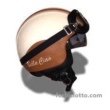 Casco vintage in pelle