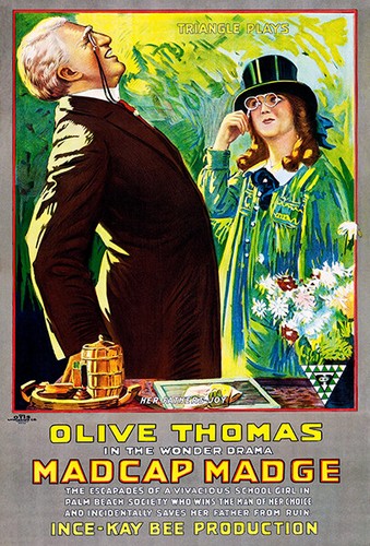 Madcap madge 1917 poster - madcap,