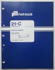 FIAT-ALLIS 21-C trattore cingolato manuale officina trasmissione finale drives