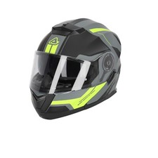 CASCO ACERBIS SEREL INTEGRALE MODULARE TOURING STRADA NERO GIALLO CON VISIERINO