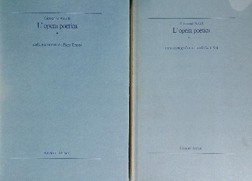 Opera poetica 2vv - poetica., pascoli