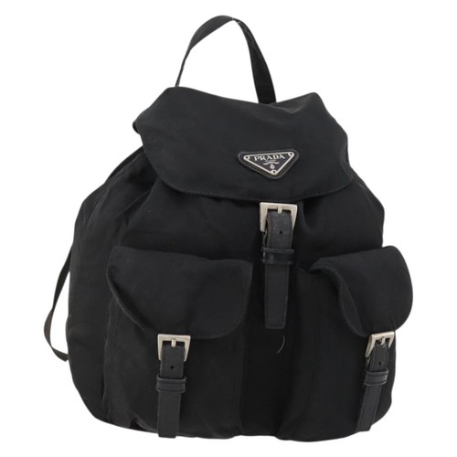 Zaino prada nylon argento - prada, nero