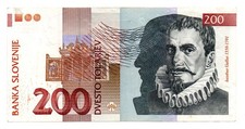 SLOVENIA -  BANCONOTA DA 200 TOLARJEV DEL 1997