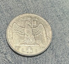 Moneta Originale 1 Lira 1940 vittorio emanuele III