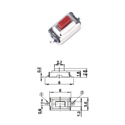 Pulsante tattile smd circuiti - pulsante,