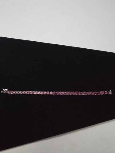 Bracciale tennis granato - bracciale, a