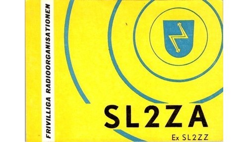 1961 svezia qsl cartolina - 1961,