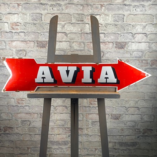 Insegna smaltata avia - insegna,