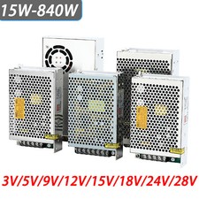 Alimentatore switching regolato DC 3V 5V 9V 12V a 28V trasformatore driver LED