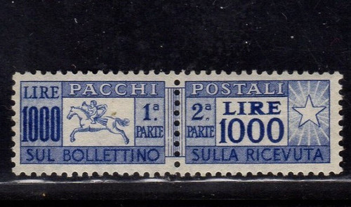 1954 pacchi postali - lire, 1000