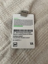 Pass Paddock MotoGP Misano 2018 Valentino Rossi Guest