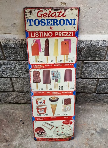 Insegna tabella gelati - insegna,
