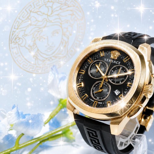 Versace cronografo quarzo oro - quarzo,