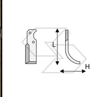 20 x ZAPPETTE ZAPPE MOTOZAPPA MOTOCOLTIVATORE FORT TIGROTTO H80 L215 50x6