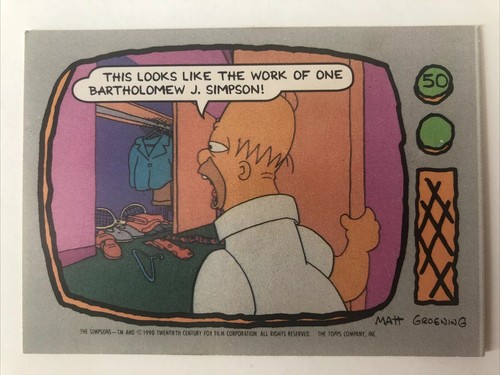 The simpsons topps 1990 - simpsons,