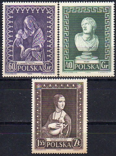 Polonia 1956 fischer 837 839 - polonia, 837-839