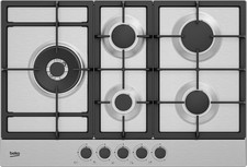 Beko HIAL75225SXE Piano Cottura da Incasso 5 Fuochi a Gas Larghezza 75cm Acciaio