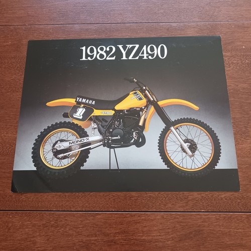 Yamaha 1982 yz490 brochure - yz490,