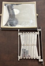 Forbice specchio vanità trucco girevole da parete fisarmonica metà secolo vintage