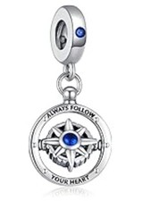 Ciondolo Bussola Segui il Tuo