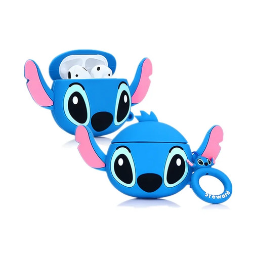 Stitch blue silicone case - 3d,