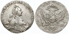 Caterina II, rublo 1768 MMD EI