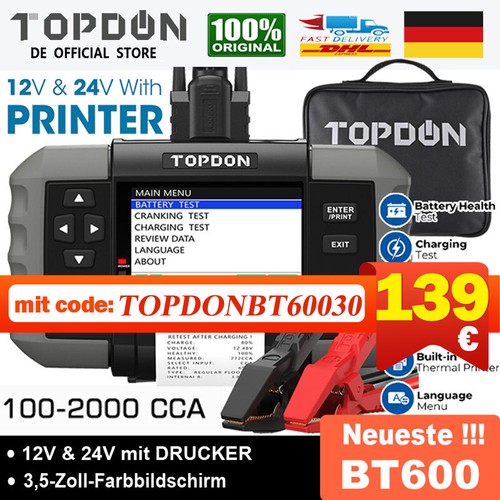 Topdon bt600 12v - topdon,