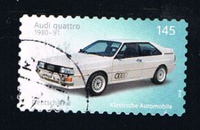 GERMANIA 1 FRANCOBOLLO AUTOADESIVO AUDI QUATTRO 2018 usato (BD2592)
