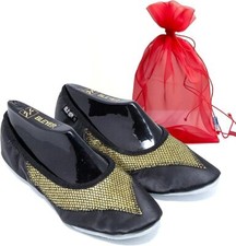 Scarpe da ballo del ventre Bleyer 6309 con sacchetto ciabatte lucide scarpe da ballo