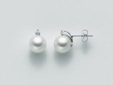 Orecchini Miluna Oro bianco 18 kt Perla PPR758BM_005 earrings pearl DIAMANTI new