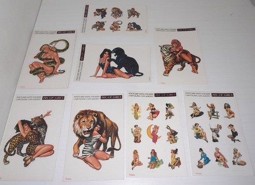 Pin vintage cartolina - up,