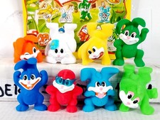 SORPRESINE KINDER FERRERO SERIE COMPLETA 8x FIGURE CONIGLIETTI AUGURI PASQUA RAR