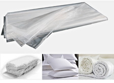 50 Buste Per Piumoni Coperte Cuscini in Nylon HD 60+20 X 110 cm Semi-Trasparente