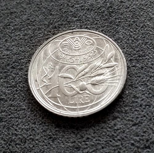 Monnaie italie 100 lire - monnaie, r
