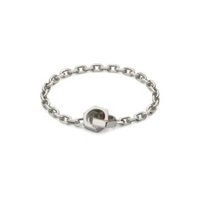 Bracciale Gucci Trademark YBA796366001 Bracelet Argento 17 18 cm Catena Bulloni